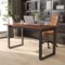 Emma and Oliver Remy 60x30 Dining or Gaming Table with Double Sided Laminate Table Top and Heavy Duty U-Frame Steel Base